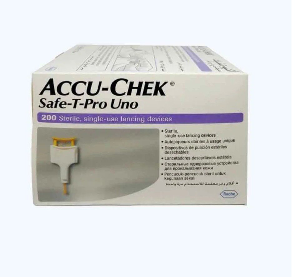 Accu-Chek Safe-T-Pro Uno Lancets x 200