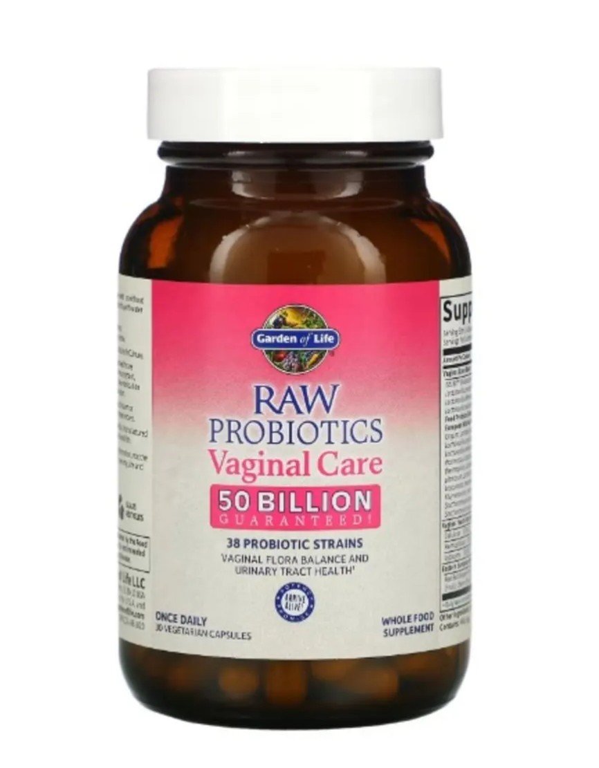 Garden of Life Raw Probiotics Vaginal Care Capsules x30