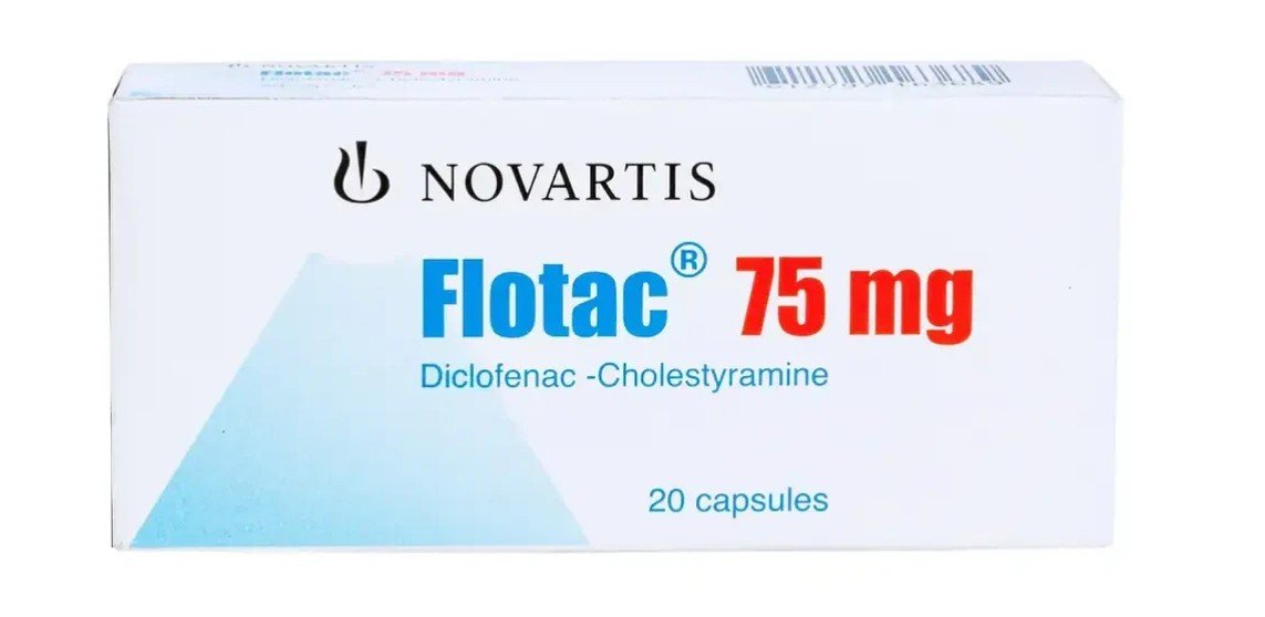 Flotac (Diclofenac/Cholestyramine) 75mg Caps x20
