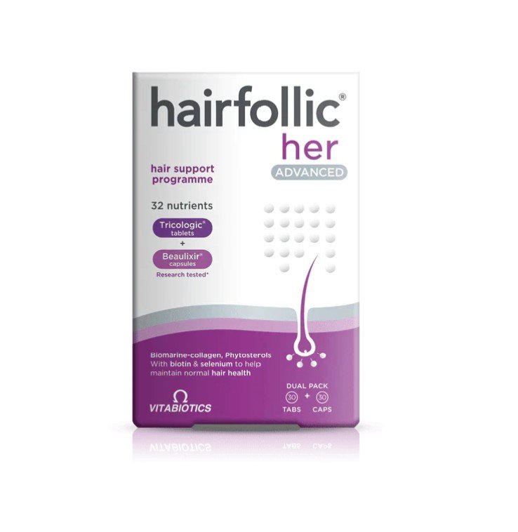 Vitabiotics Hairfollic Her Advanced Dual Pack Capsules x 60